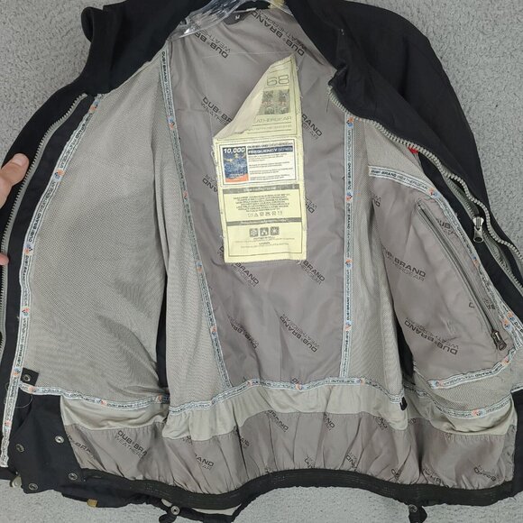 Dub Brand Jacket Mens Medium Black Full Zip Frequency Series Weathergear Nylon - Picture 6 of 15
